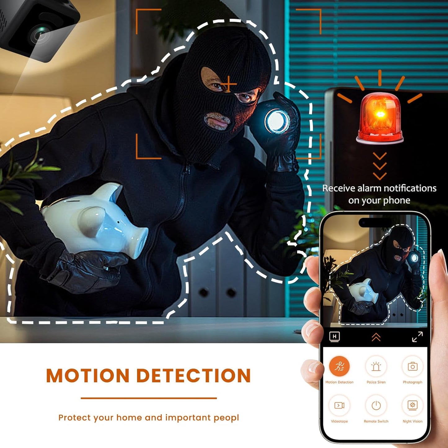 Mini Camera, 4K WiFi Wireless Camera Micro Portable Nanny Cam with Motion Detection, Cloud & SD Storage, Night Vision, Smart HD Tiny Security Cameras for Home Pet Baby Office Indoor Outdoor